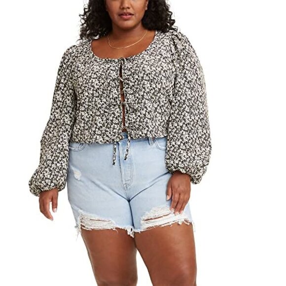 Levi's Women's Embry Tie Blouse NWT - Picture 1 of 9